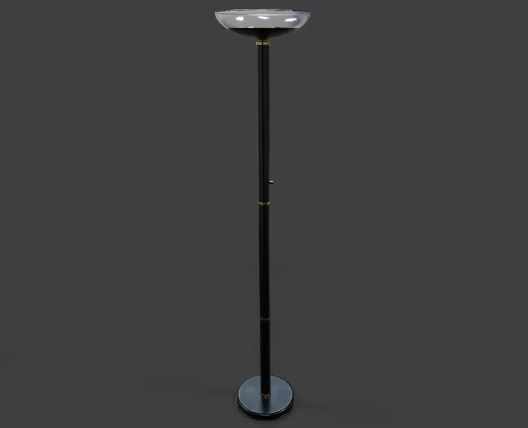 Torchiere Floor Lamp - Low Poly