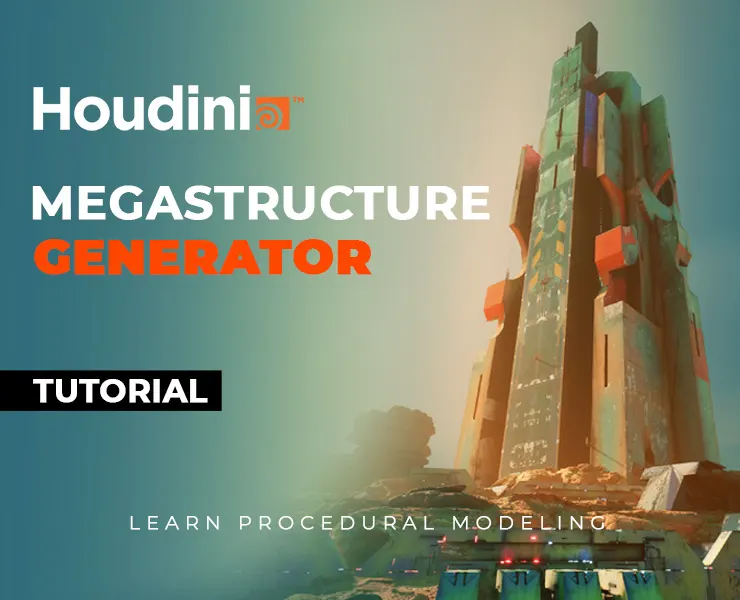 Houdini Tutorial Megastructure Generator [ Procedural Modeling ]