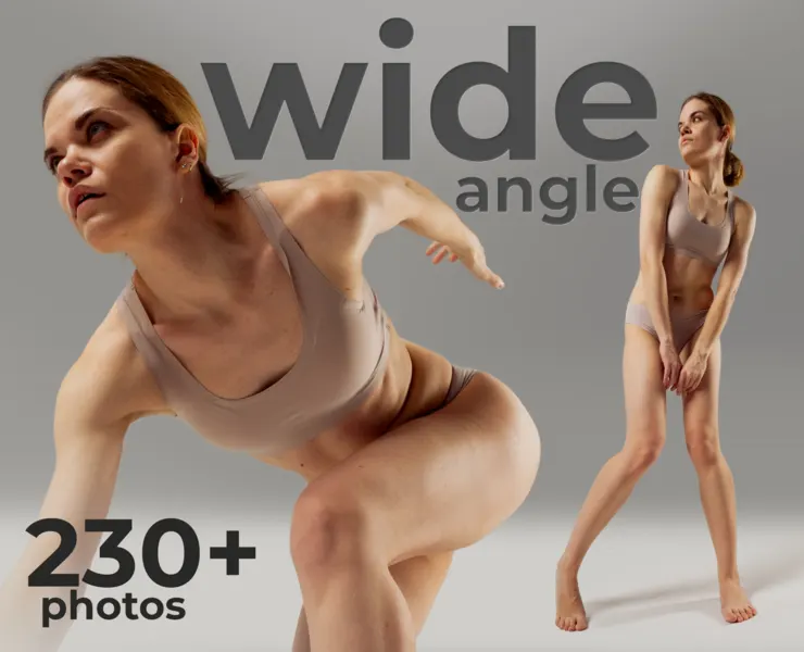 230+ Wide Angle Female Poses - References For Artists