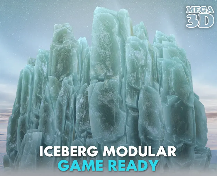 Low poly Modular Iceberg 230428