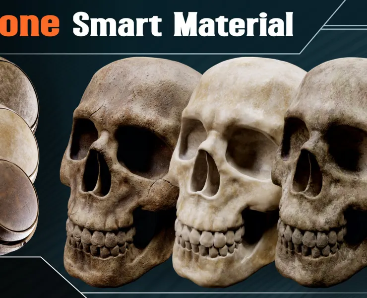 10 High Detail Bone Smart Material - Vol.01