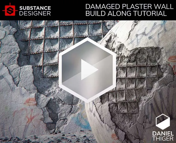 Damaged Plaster Wall | Substance Designer Tutorial