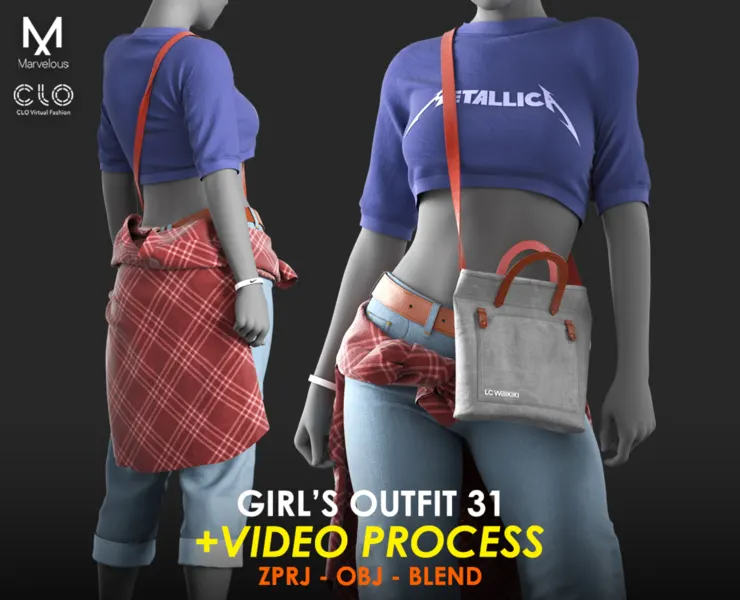 Tutorial Marvelous / CLO - Girls Outfit 31