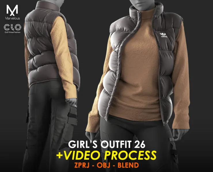 Tutorial Marvelous / CLO - Girls Outfit 26