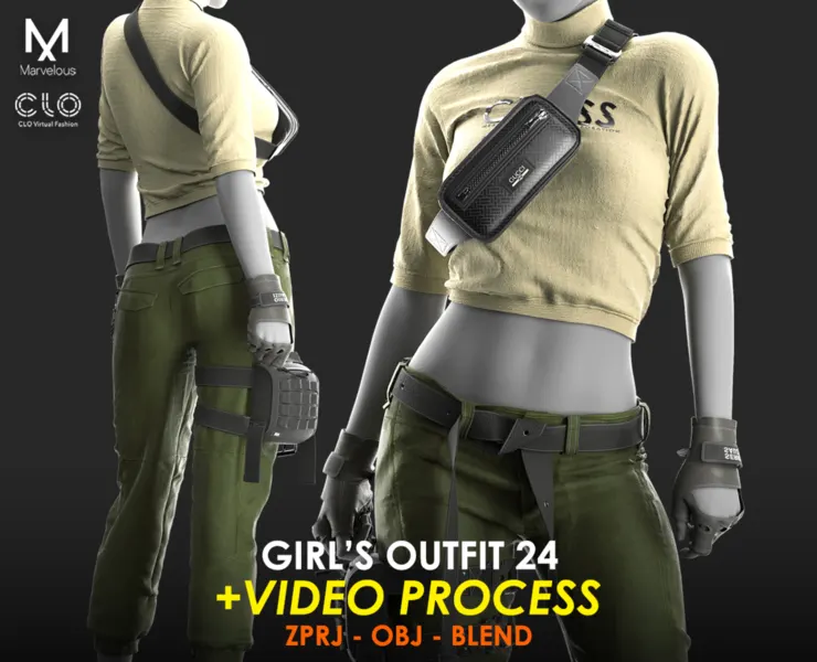Tutorial Marvelous / CLO - Girls Outfit 24