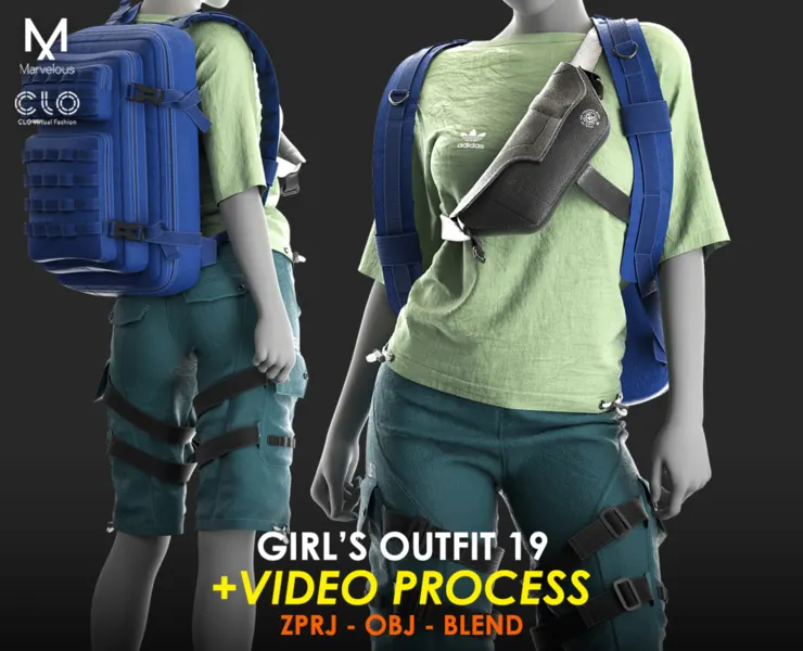 Tutorial Marvelous / CLO - Girls Outfit 19