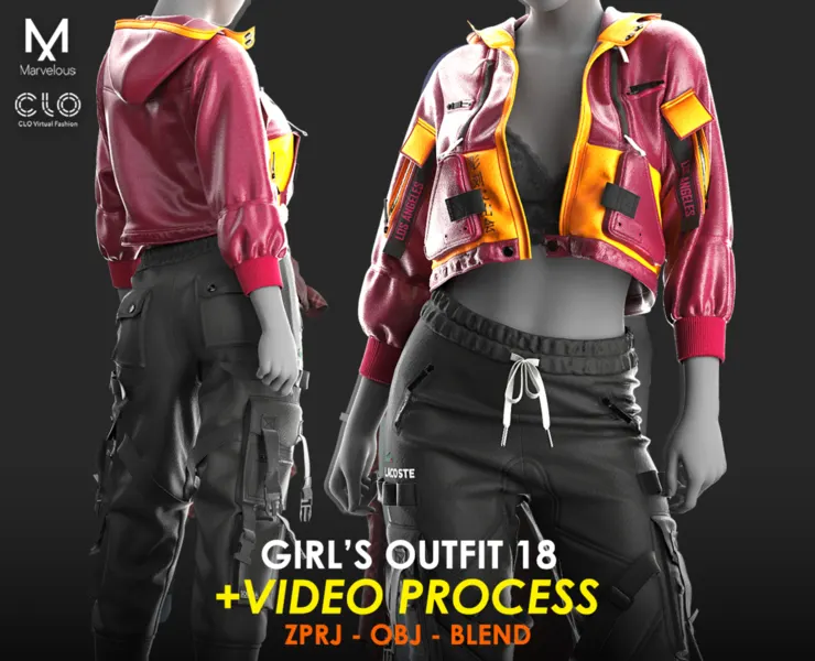 Tutorial Marvelous / CLO - Girls Outfit 18