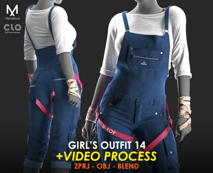 Tutorial Marvelous / CLO - Girls Outfit 14