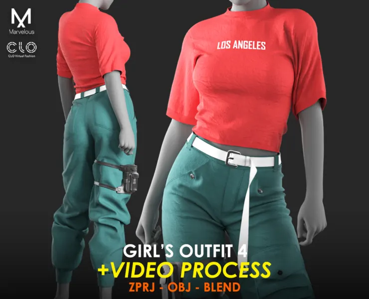 Tutorial Marvelous / CLO - Girls Outfit 4