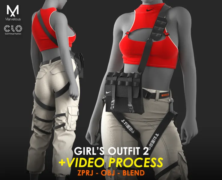 Tutorial Marvelous / CLO - Girls Outfit 2