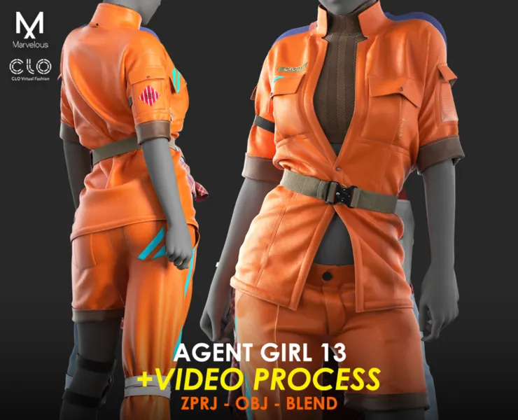 Tutorial Marvelous / CLO - Agent Girl 13