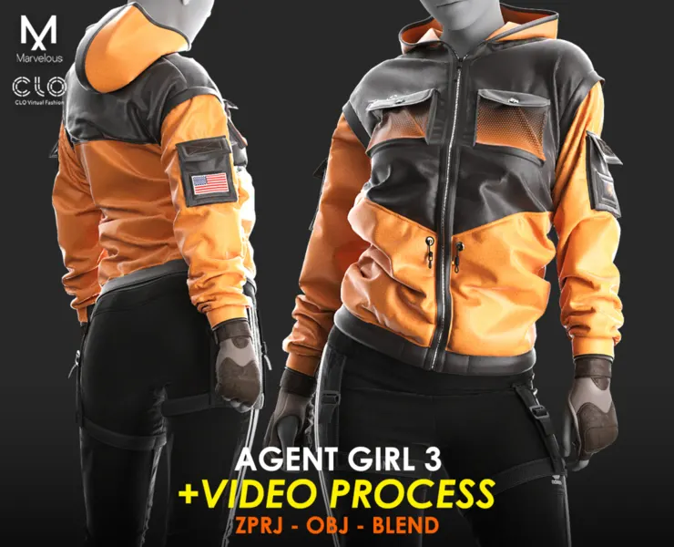 Tutorial Marvelous / CLO - Agent Girl 3