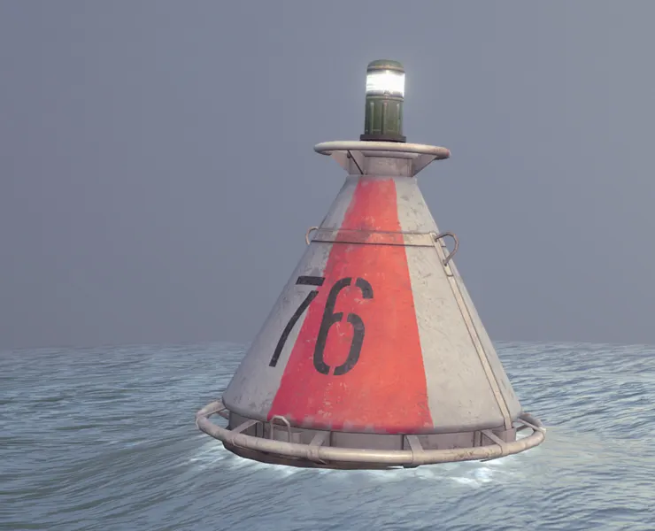 Buoy River RB-4-01 Divide Mark