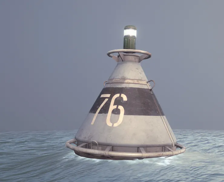 Buoy River RB-4-01 Left Turn Mark