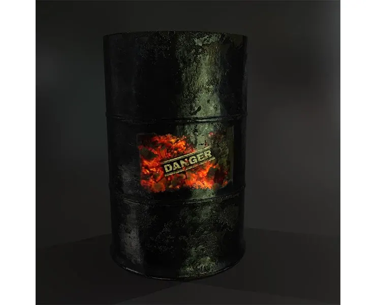 Fuel Barrel PBR Model