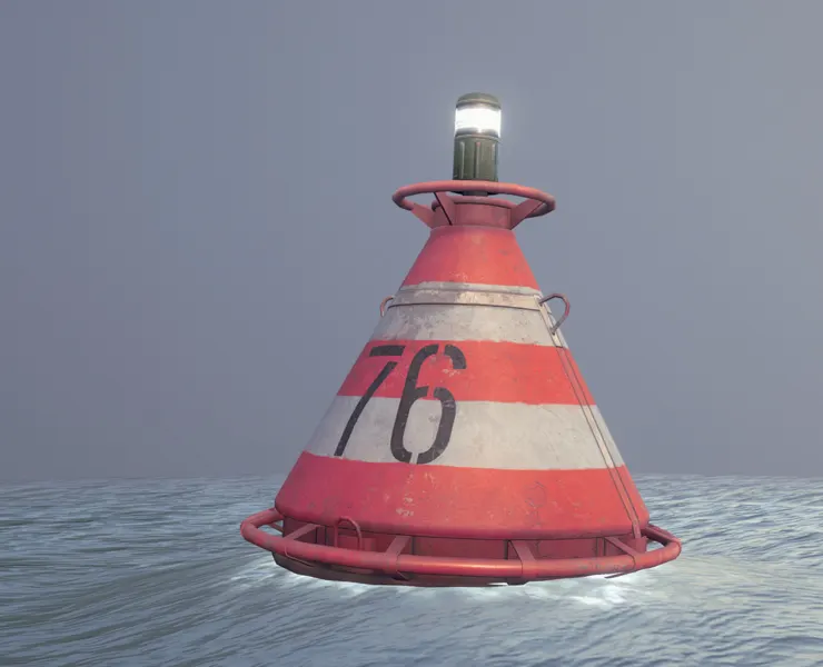 Buoy River RB-4-01 Turn Safe Water Mark