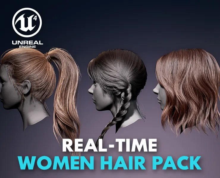 Real-time Women Hairstyles - Standard Pack