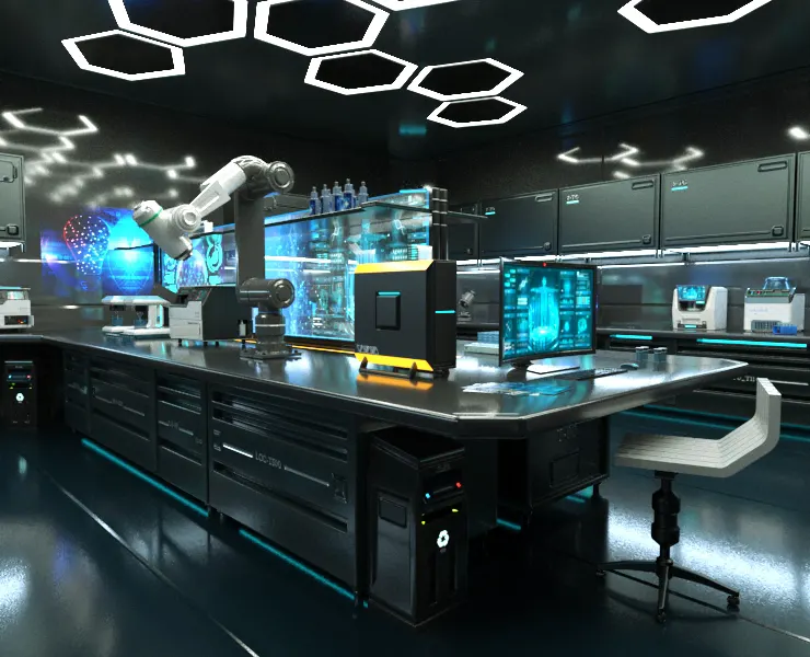 Sci Fi Interior laboratory