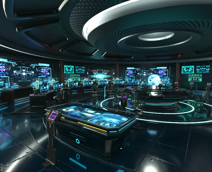 Sci Fi Interior Station 3D model