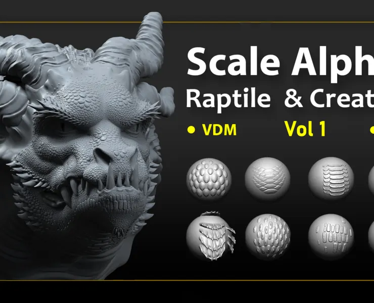 23 Scale VDM Brushes for Creatures &amp; Raptiles