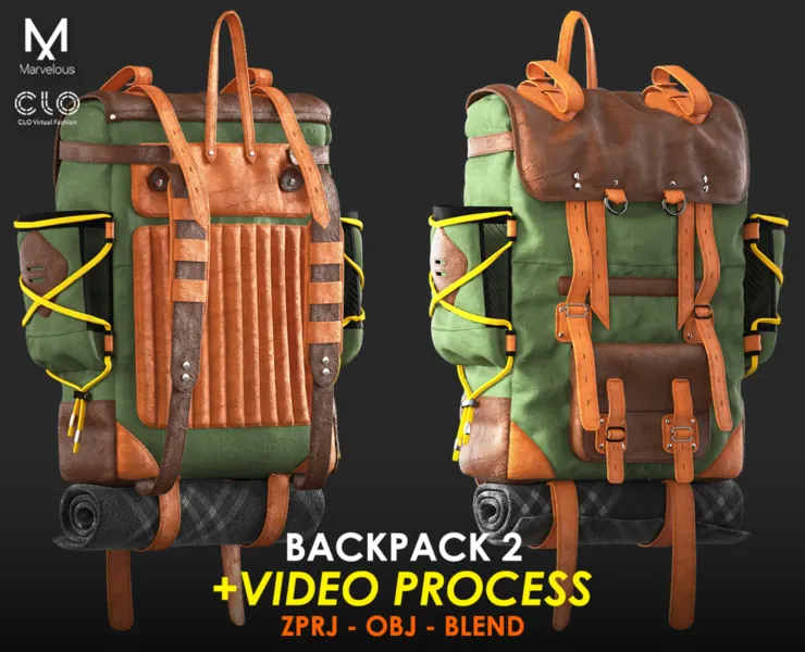 Tutorial Marvelous / CLO - Backpack 2