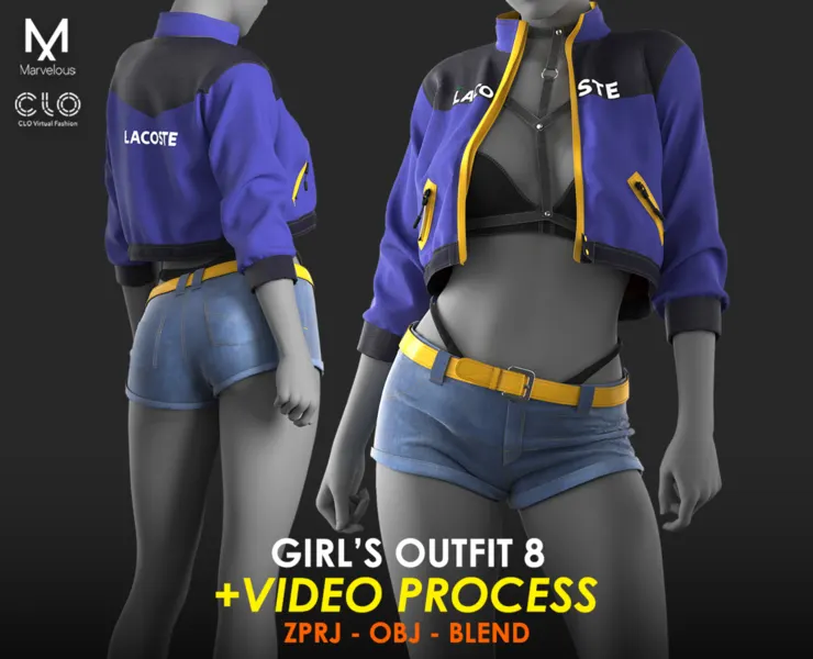 Tutorial Marvelous / CLO - Girls Outfit 8