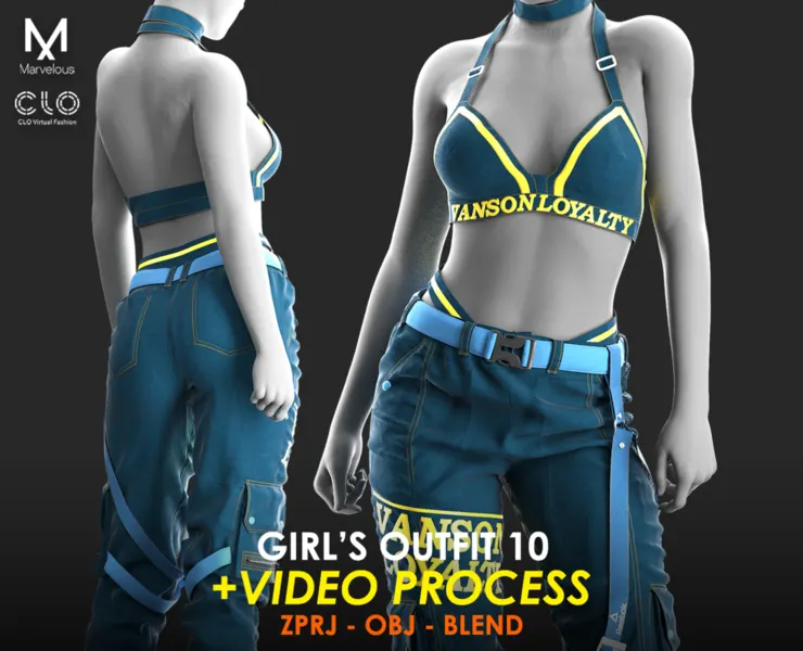 Tutorial Marvelous / CLO - Girls Outfit 10