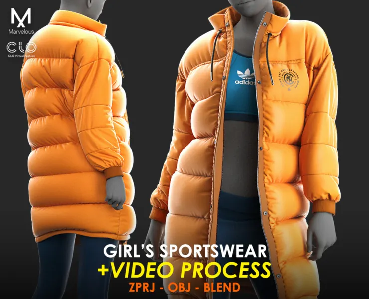 Tutorial Marvelous / CLO -  Girl-s Sportswear