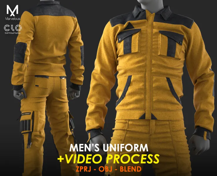 Tutorial Marvelous / CLO - Men's Uniform