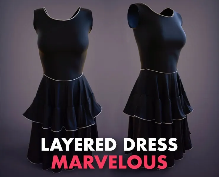 Outfit - Multi Layered Dress