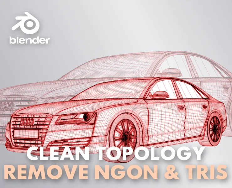 Create Clean Topology Remove N-Gon And Triangle In Blender