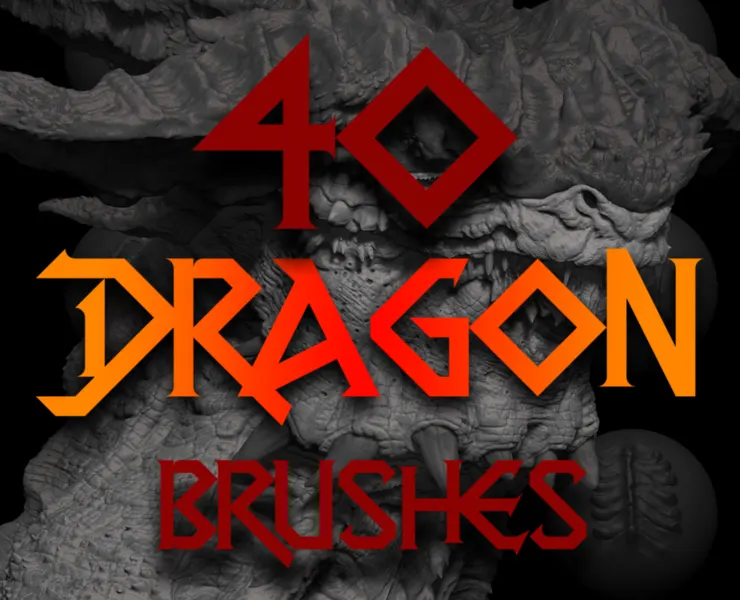 Zbrush + Blender - Dragon VDM Brush