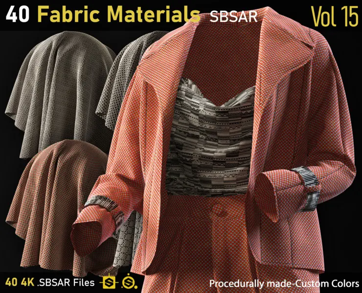 40 Fabric Materials-Vol15-SBSAR