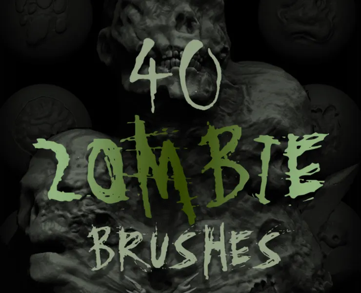 Zbrush + Blender - Zombie VDM Brush