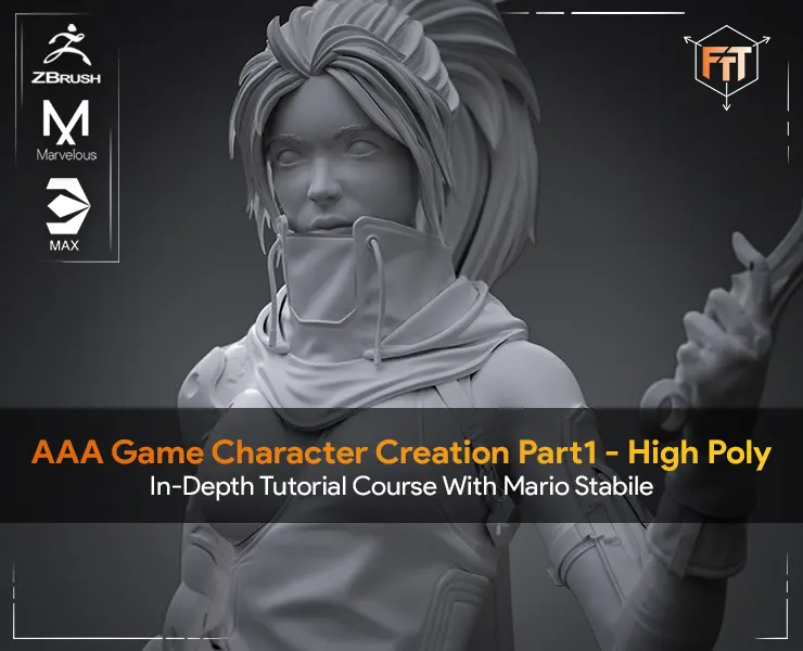 AAA Game Character Creation Course Part1 - High Poly