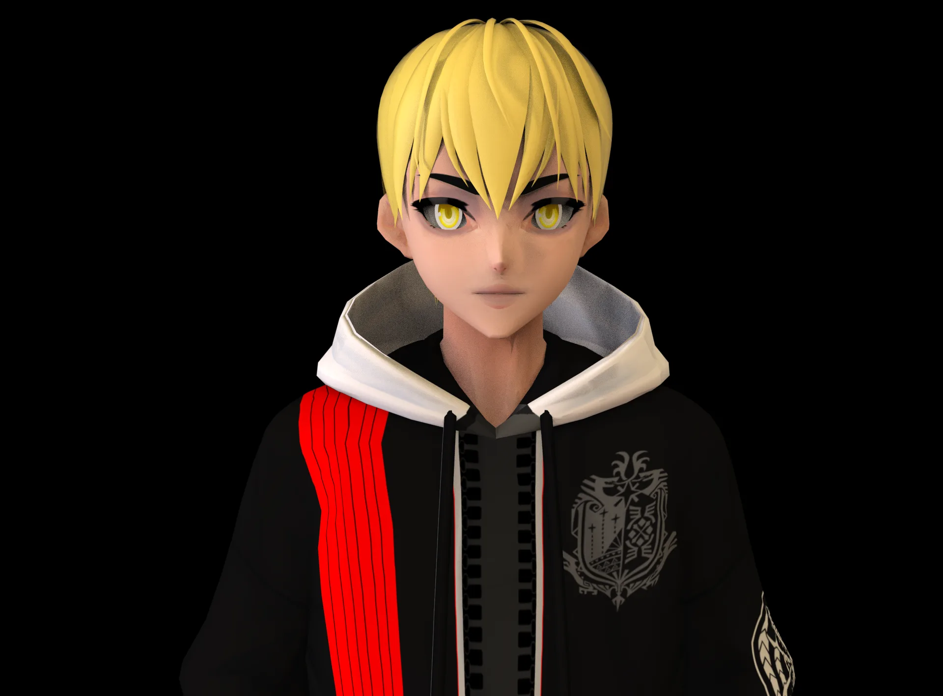 game ready Low Poly Anime Character 9