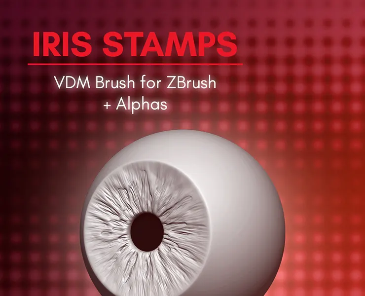 Iris Stamps VDM Brush for ZBrush 2021