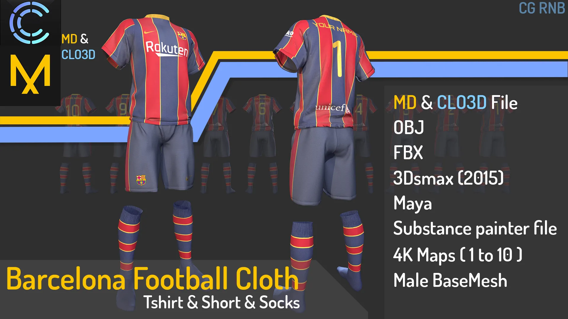 Barcelona Football Cloth