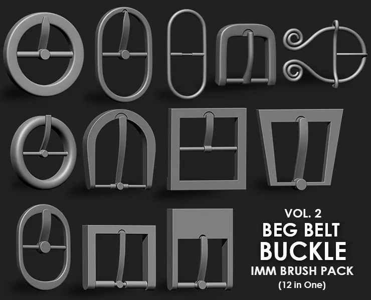 Bags Belt Buckle IMM Bruch Pack 12 in one Vol.2