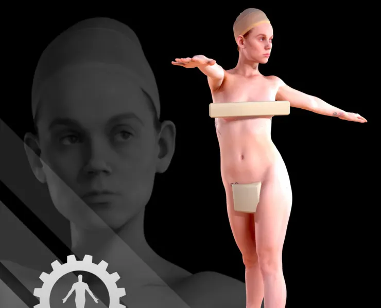 Female Scan - Helga 003 High Poly