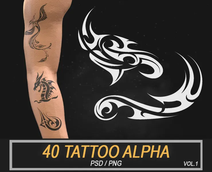 40 Tattoo Alpha Pack Vol.1