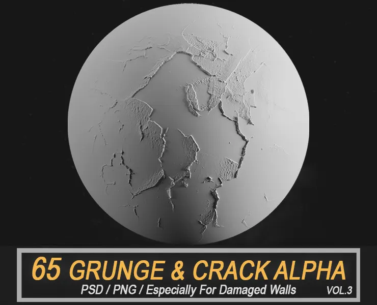 65 Grunge & Cracks Alpha for Walls Vol.1