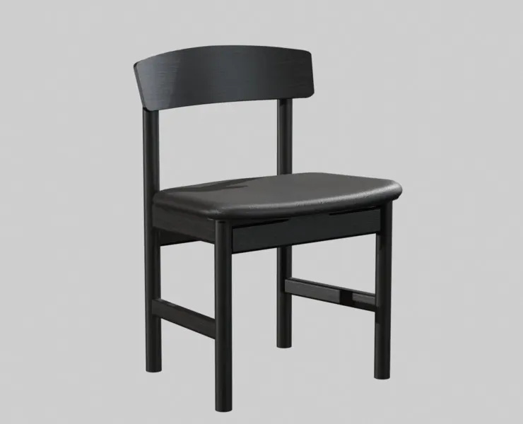 Mogensen Chair Model-3236 Black lacquered