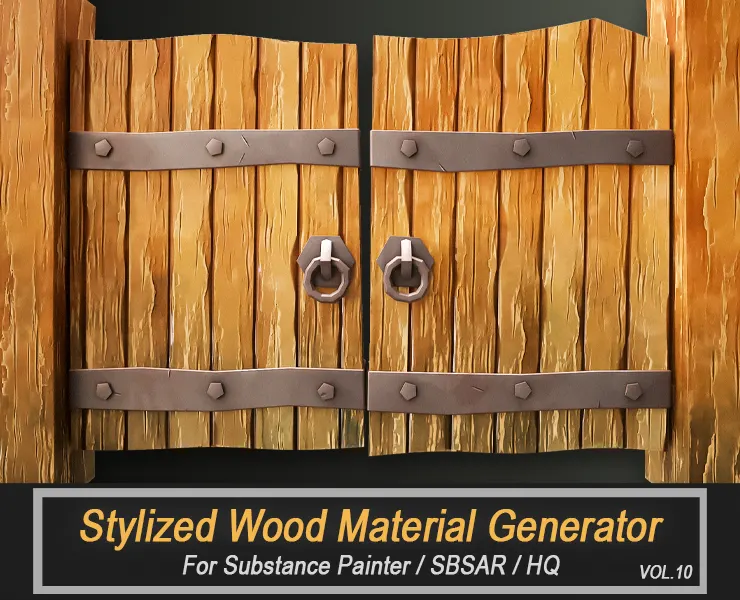 Stylized Wood Material Generator (SBSAR) Vol.10