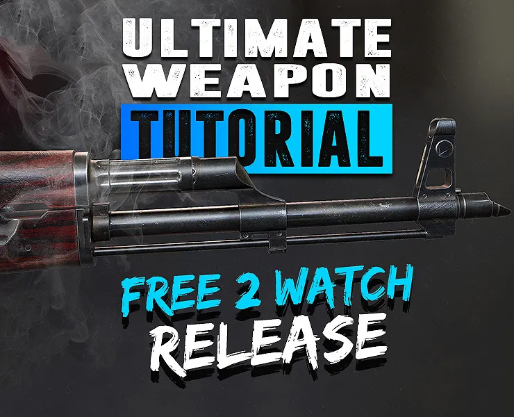 Ultimate Weapon Tutorial - Complete Edition - 3Ds Max/Substance Painter/Marmoset - 2023 Free Public release
