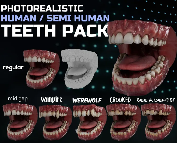 Photorealistic Teeth Pack