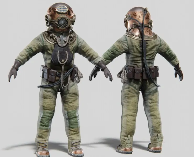 Copper Bronze Diving Suit