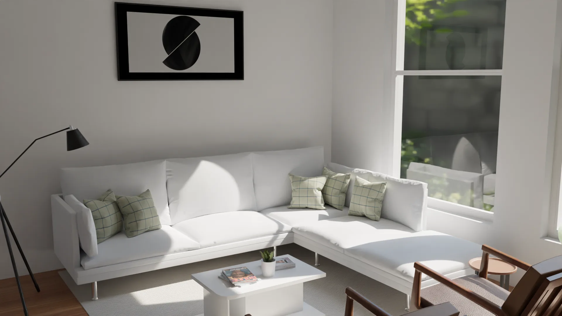 simple minimalist living room