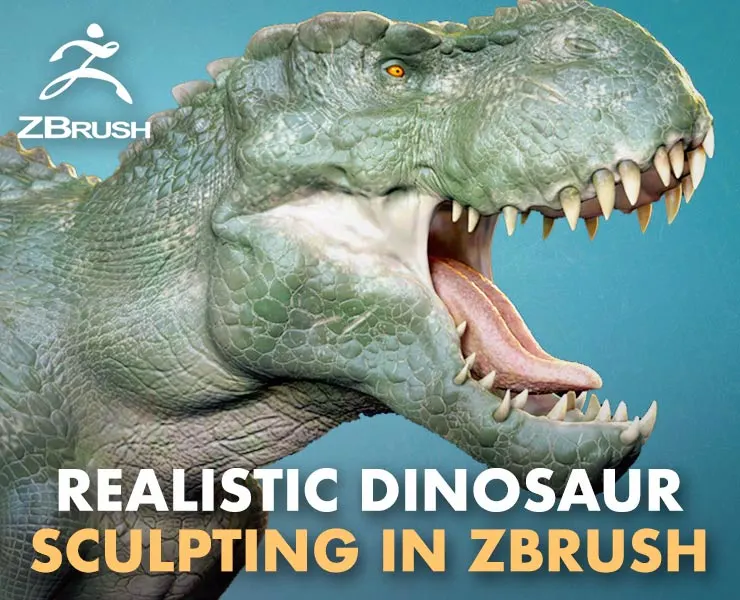 Realistic Dinosaur Sculpting in Zbrush