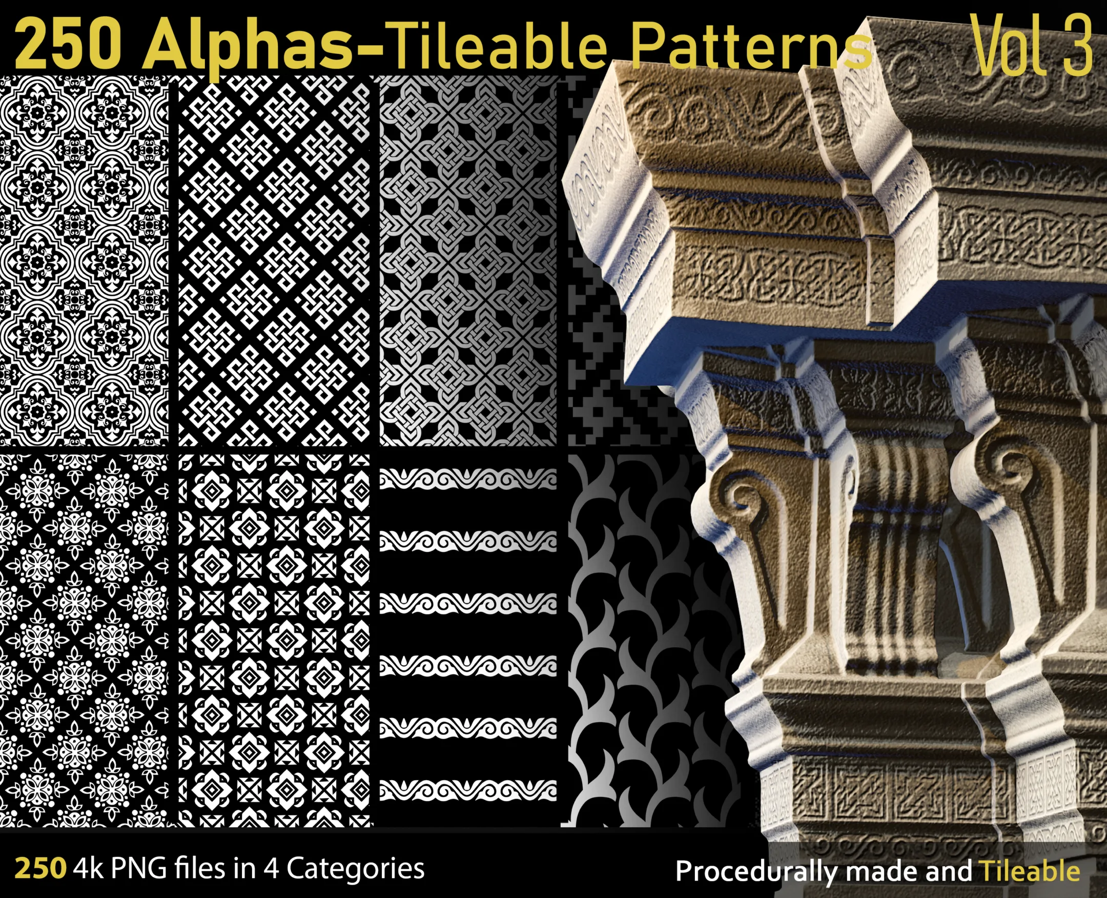 250-Alphas-Tileable Patterns-vol3